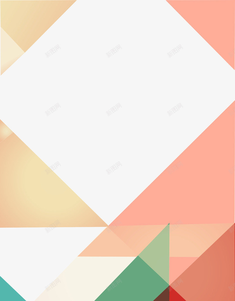 几何块png免抠素材_新图网 https://ixintu.com 不规则图形 彩块 彩色 菱形
