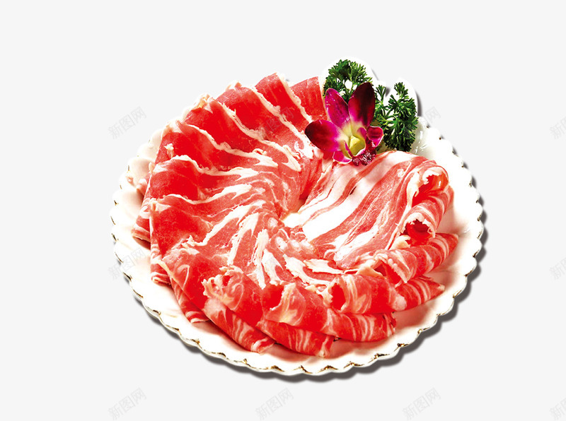 肥牛png免抠素材_新图网 https://ixintu.com 一盘肥牛 健康食品 火锅食材 牛肉 肉