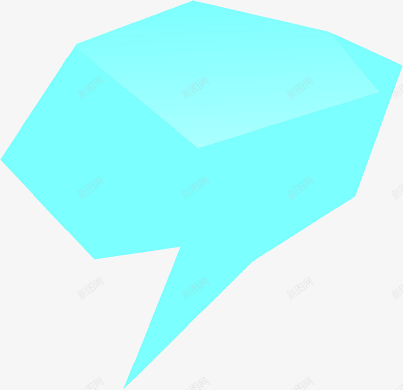 蓝色不规则图标png_新图网 https://ixintu.com 不规则 图标 蓝色 设计