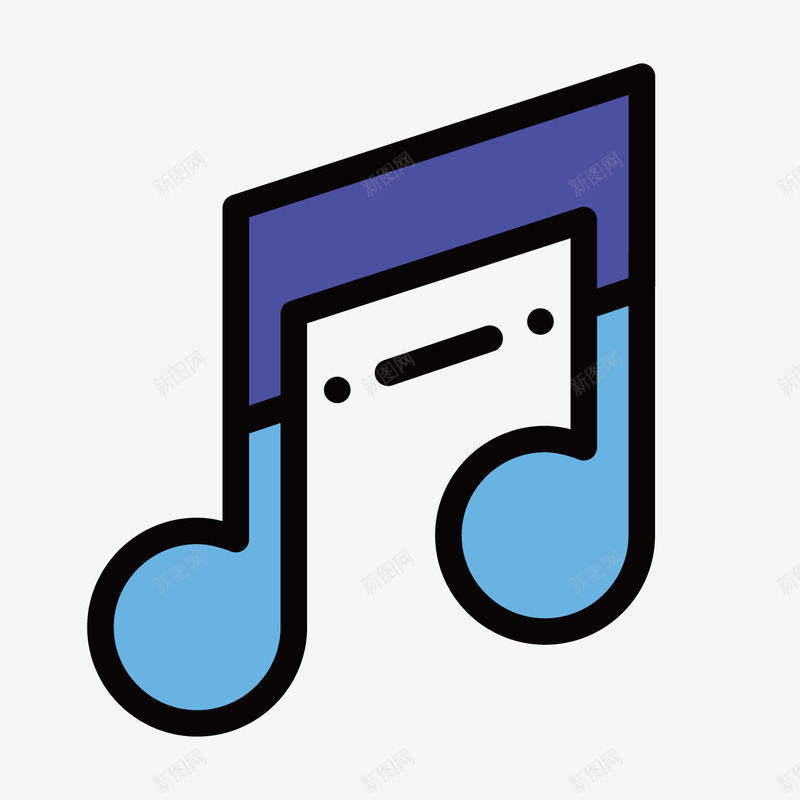 扁平化音乐图标png_新图网 https://ixintu.com UI图标 扁平化 扁平化UI 手机图标 游戏UI 界面UI 网页UI 音乐