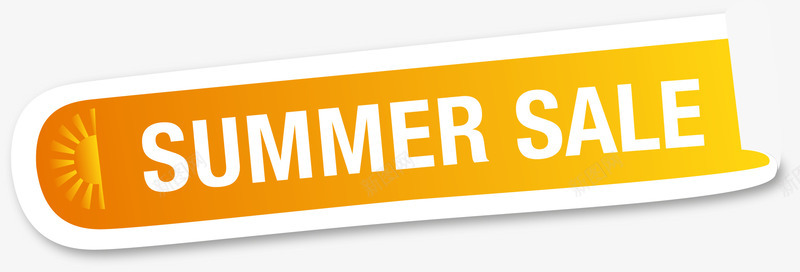 夏日折纸sale促销标签矢量图ai免抠素材_新图网 https://ixintu.com sale促销标签 夏日标签 折纸标签 矢量图