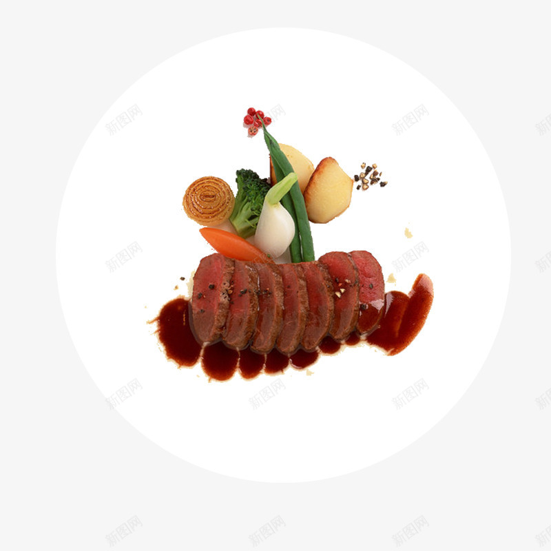 精致西餐美食俯视png免抠素材_新图网 https://ixintu.com 土豆 牛排 牛肉 精致西餐美食俯视 美食俯视 胡萝卜 葱 蒜 西蓝花 酱汁