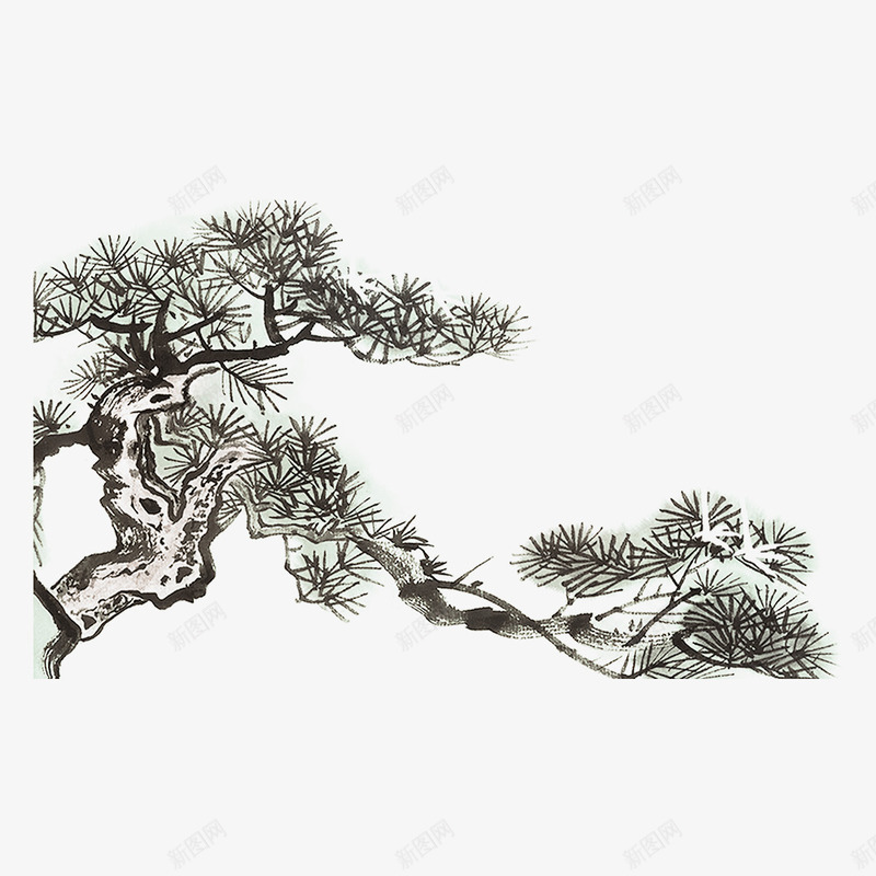 灰色松树宪法日法制宣传日psd免抠素材_新图网 https://ixintu.com 宣传日 宪法日 弯曲 散布 日本松树 植物 法制 灰色 纹理 针叶