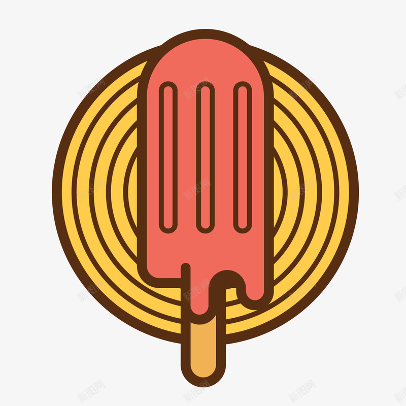 冰激凌图标png_新图网 https://ixintu.com UI图标 冰激凌图标 扁平化UI 手机图标 游戏UI 界面UI 网页UI