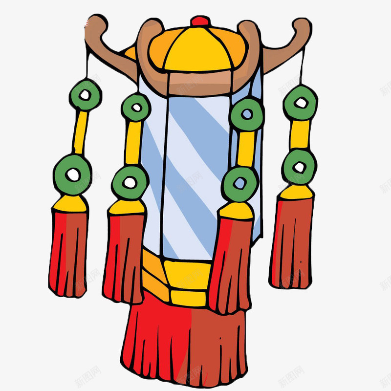 花边卡通版长灯笼png免抠素材_新图网 https://ixintu.com 元宵 卡通灯笼 卡通版 灯笼