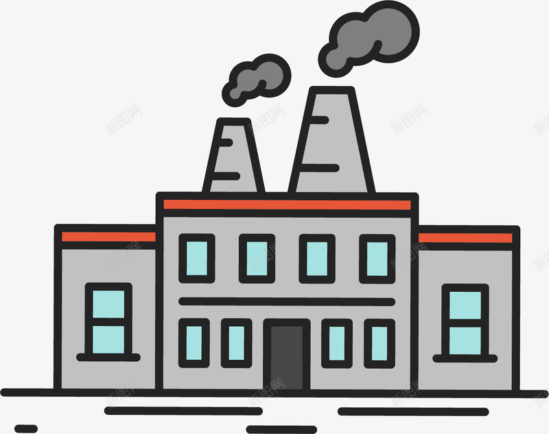对称的灰色砖墙卡通工厂矢量图eps免抠素材_新图网 https://ixintu.com 卡通工厂 厂房 对称 工厂 污染工厂 灰色砖墙 矢量污染工厂 矢量图