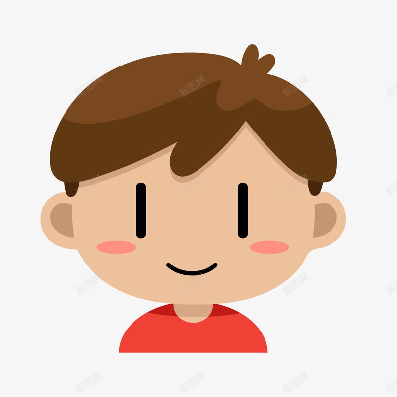 灰红色卡通男孩头像矢量图ai免抠素材_新图网 https://ixintu.com 卡通 卡通头像 灰色 男孩 男孩头像 红色 矢量图