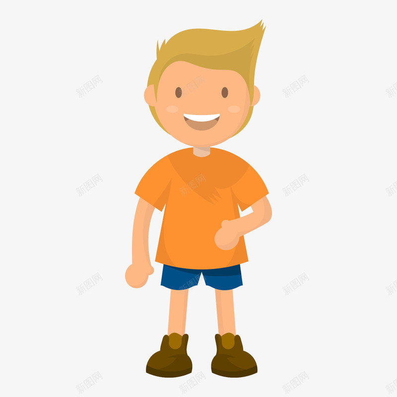 站着的黄色衣服男孩矢量图ai免抠素材_新图网 https://ixintu.com 人物 男孩 男孩形象 站着 站着的男孩 黄色 黄色衣服 矢量图