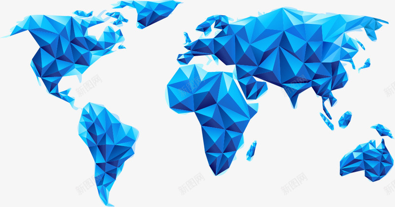 蓝色不规则拼接地图卡通背景png免抠素材_新图网 https://ixintu.com 不规则 卡通 地图 拼接 矢量拼接地图 背景 蓝色