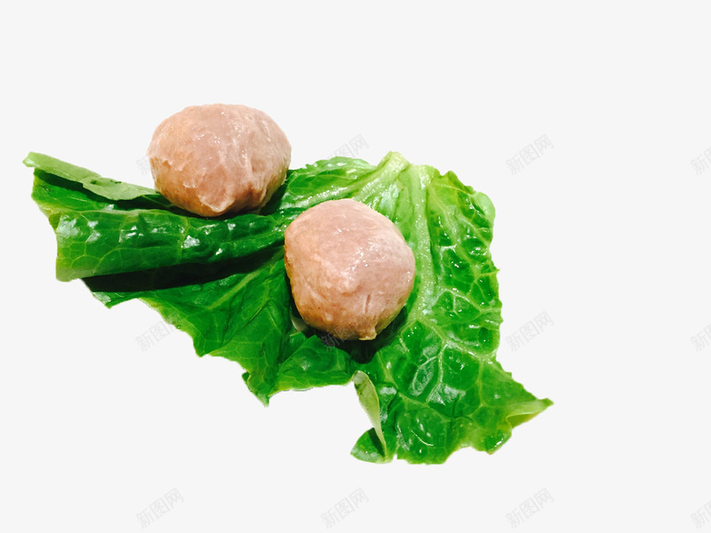 牛肉丸子png免抠素材_新图网 https://ixintu.com 火锅 生菜 食材 食物