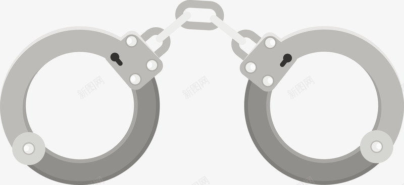 一个灰色精致手铐矢量图eps免抠素材_新图网 https://ixintu.com 手铐 手铐PNG 灰色手铐 犯人手铐 监狱手铐 矢量手铐 矢量图