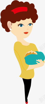 美女人物png免抠素材_新图网 https://ixintu.com 妇人 妈妈 宝妈 手绘