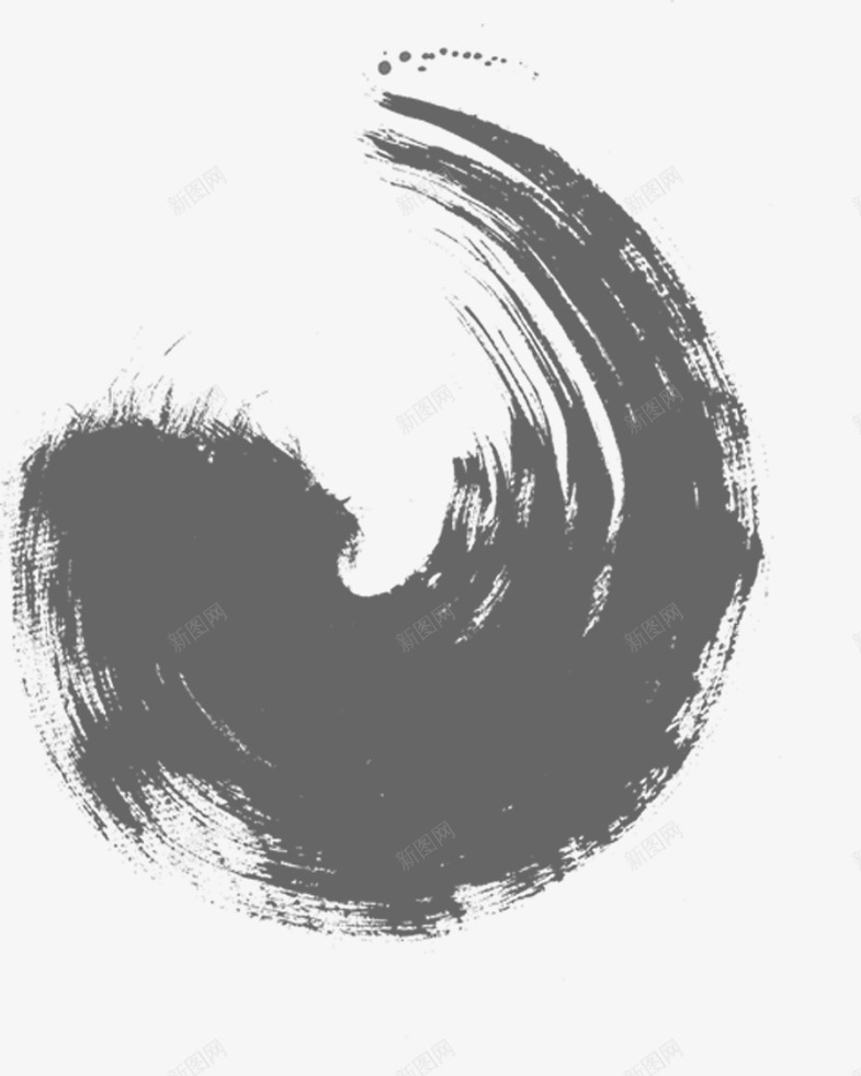 灰色水墨宣传海报标签png免抠素材_新图网 https://ixintu.com 宣传 标签 水墨 海报 灰色