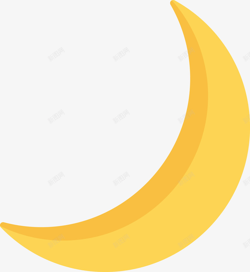 黄色月亮矢量图eps免抠素材_新图网 https://ixintu.com 弯弯的月亮 月亮 月亮png 矢量月亮 黄色月亮 黄黄的月亮 矢量图