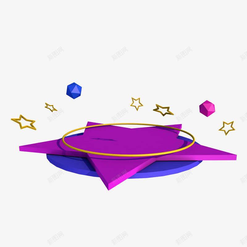 五角星金色等png免抠素材_新图网 https://ixintu.com 双十一 双十二 氛围 电商节日