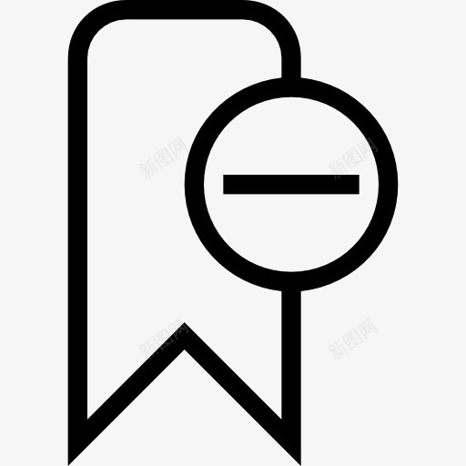 书签删除中风符号界面图标png_新图网 https://ixintu.com 中风 书签 减 删除符号 概述 界面 退出