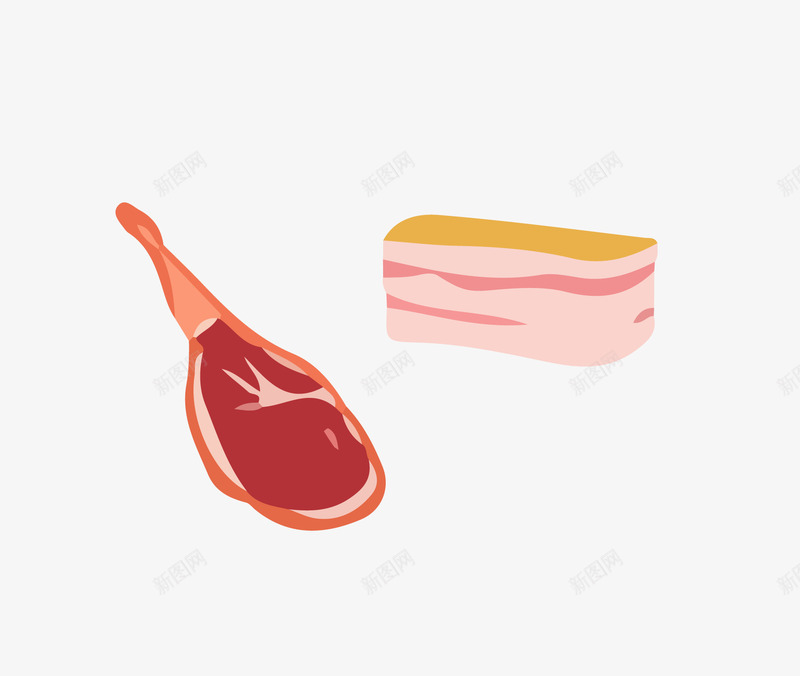 大腿肉png免抠素材_新图网 https://ixintu.com ai格式 一块肉 大腿肉 牛肉 生鲜 美食 肉 荤菜 食品 食物 鲜肉
