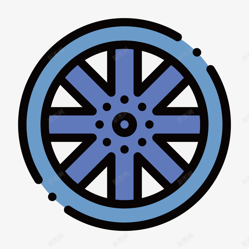 扁平化轮毂图标png_新图网 https://ixintu.com UI图标 小标志 扁平化轮毂 扁平图标 手机图标 网页图标