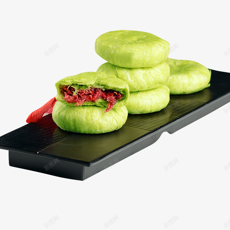 抹茶玫瑰鲜花饼png免抠素材_新图网 https://ixintu.com 抹茶玫瑰花饼 抹茶玫瑰鲜花饼 糕点 鲜花饼