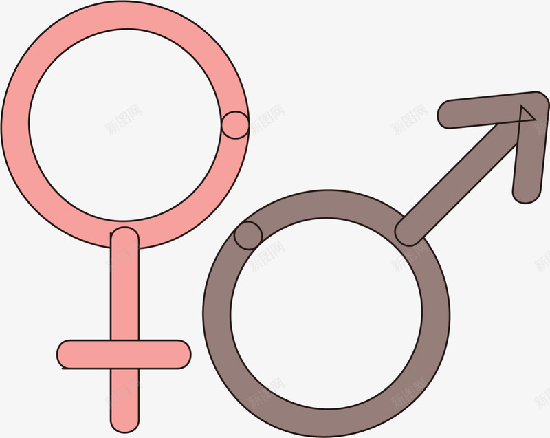 情人节情侣性别符号png免抠素材_新图网 https://ixintu.com LOVE 女孩 婚庆 性别符号 情人节 情侣 浪漫 爱情 男孩