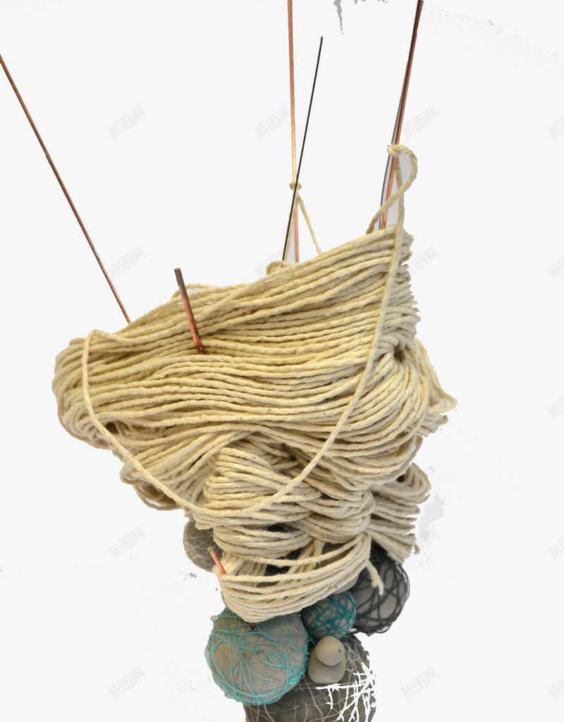 绘画线和球图案png免抠素材_新图网 https://ixintu.com 毛线 灰色的球 纺织线