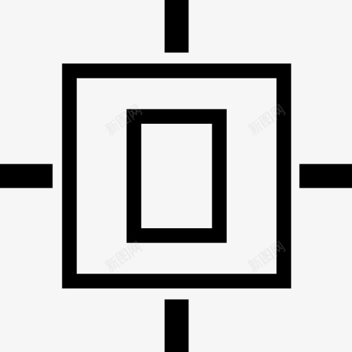 对象定位在中心图标png_新图网 https://ixintu.com 对准中心 对象中心对齐 对齐对象 接口