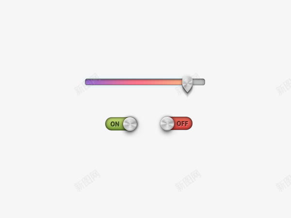 滑动条图标psd_新图网 https://ixintu.com UI 图标 开关 按钮 搜索 滑动条 界面 登录 简单