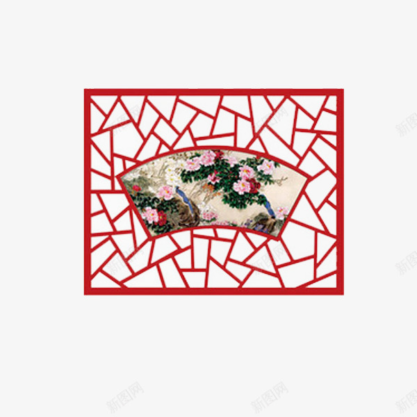 红色条纹窗厨png免抠素材_新图网 https://ixintu.com 不规则形状 产品实物 古典