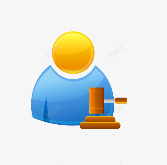 个人中心矢量图ai免抠素材_新图网 https://ixintu.com 人物 拍卖会 锤子 矢量图