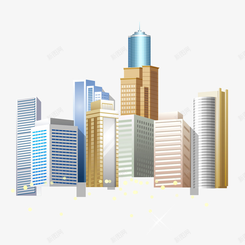 商务中心png免抠素材_新图网 https://ixintu.com 办公商务中心 办公楼 商务中心 建筑 建筑办公楼 建筑素材