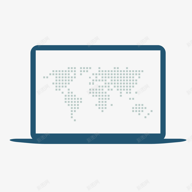 灰色世界地图点状分析png免抠素材_新图网 https://ixintu.com 世界 分析 地图 布局 战略 扁平化 灰色 点状