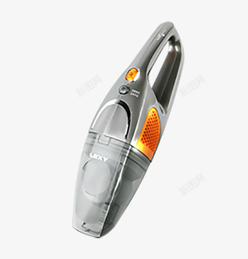 手持式吸尘器png免抠素材_新图网 https://ixintu.com 吸尘器 家用电器 灰色 立式手持式吸尘器
