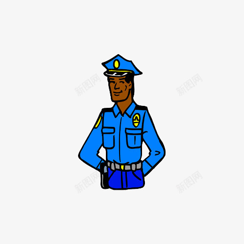 卡通穿制服背手站立的保安形象png免抠素材_新图网 https://ixintu.com 保安 保安卡通 制服 卡通 安保 形象 插画 男人 职业 背手 警察