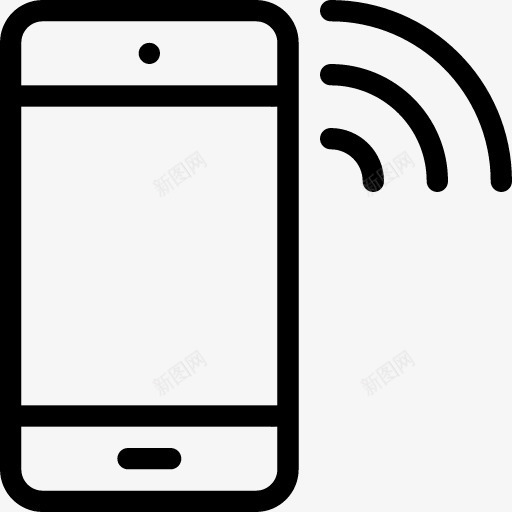 电话无线网络Outlineicons图标png_新图网 https://ixintu.com Phone Wifi 无线网络 电话