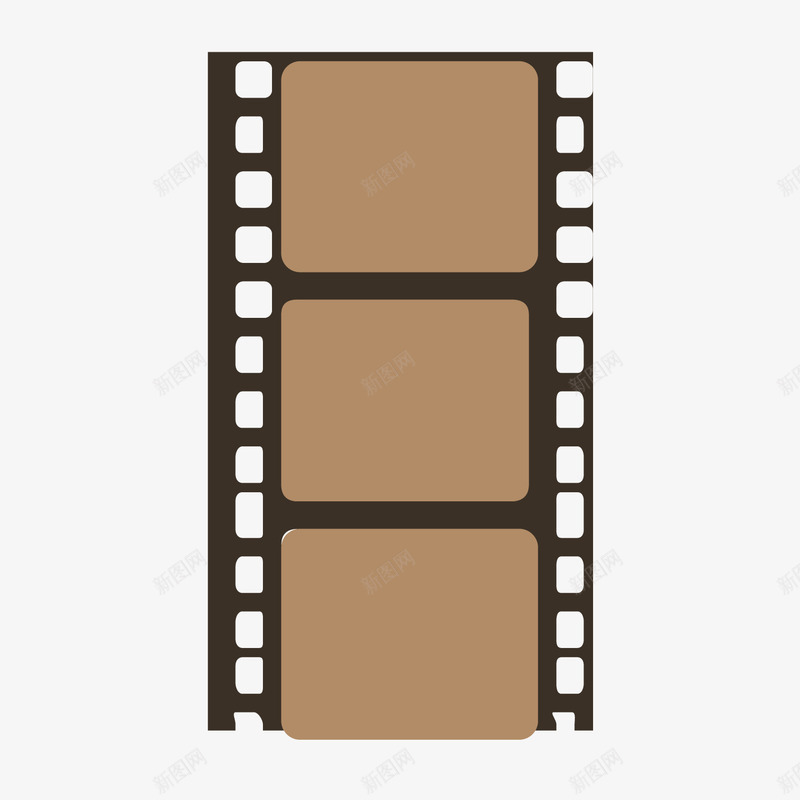 灰色扁平化电影胶片矢量图ai免抠素材_新图网 https://ixintu.com 扁平化 方形 方框 灰色 电影 科技 纹理 质感 矢量图