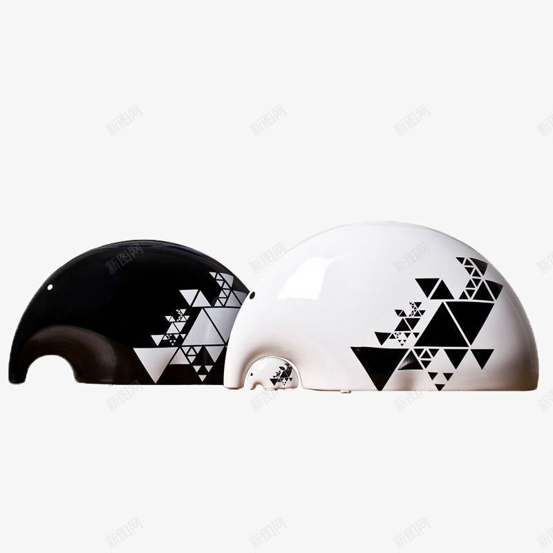 陶瓷黑白象摆件png免抠素材_新图网 https://ixintu.com 产品实物图 大象 工艺品 摆件 陶瓷 黑白