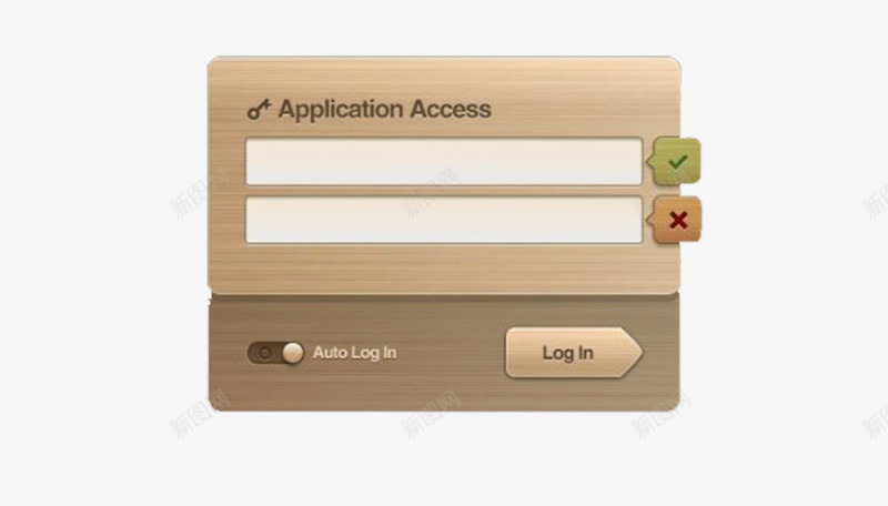 木质app登录界面png免抠素材_新图网 https://ixintu.com UI元素 木材质 登录界面 网页 网页UI 网页UI模板