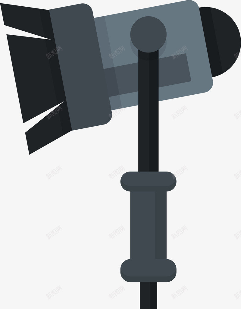 灰色扁平电影照明灯png免抠素材_新图网 https://ixintu.com 影视 播放 放映 照明灯 电影节 舞台灯 补光灯 装饰图案