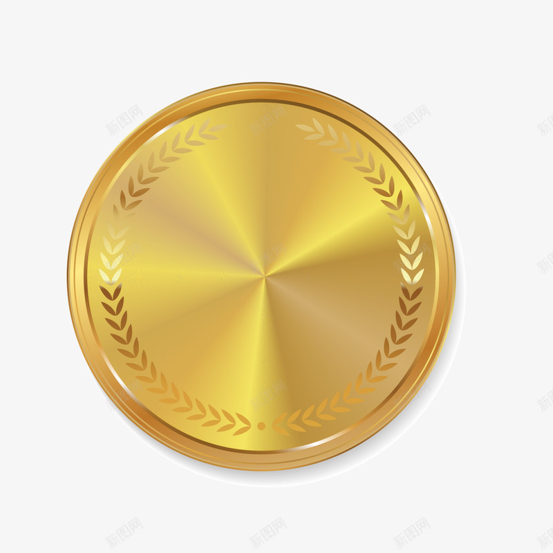 唯美金色徽章png免抠素材_新图网 https://ixintu.com 唯美徽章 大气徽章 奢华徽章 箭头 金色光晕 金色徽章