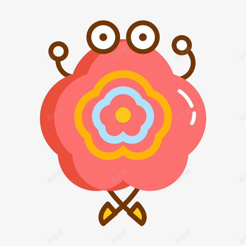 卡通花矢量图图标eps_新图网 https://ixintu.com UI图标 h5图标 卡通 扁平化UI 游戏UI 界面UI 网页UI 花 矢量图