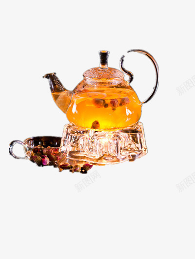 玫瑰花茶png免抠素材_新图网 https://ixintu.com 玫瑰花 花果茶 花茶 饮品