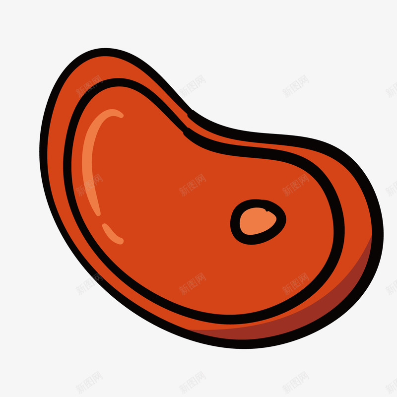 灰色手绘圆弧牛肉元素矢量图ai免抠素材_新图网 https://ixintu.com 卡通插画 圆弧 手绘 灰色 牛肉 纹理 美食 质感 矢量图
