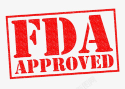 红色显眼大气企业FDA认证标志素材