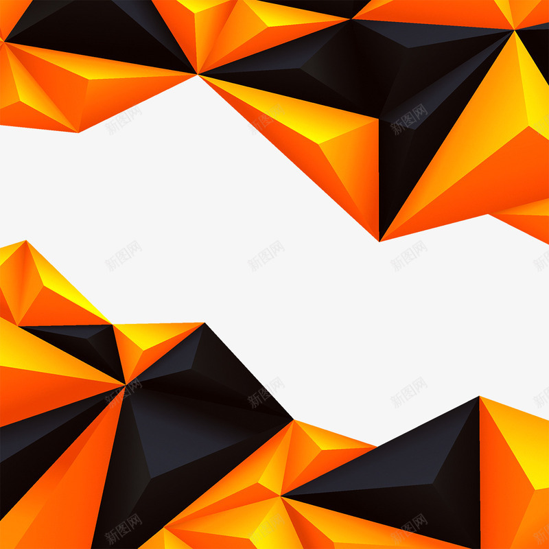 不规则几何图形背景png免抠素材_新图网 https://ixintu.com 不规则 几何 图形 橙色 背景