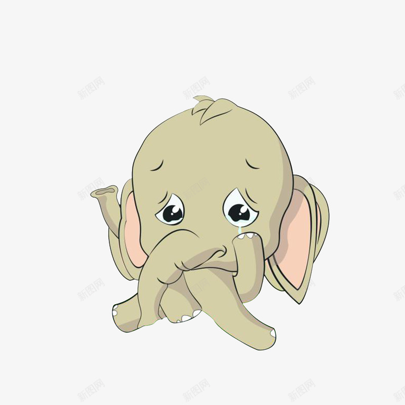 难过的大象png免抠素材_新图网 https://ixintu.com 不高兴卡通 卡通大象 心情不好 擦眼泪 难过哭泣
