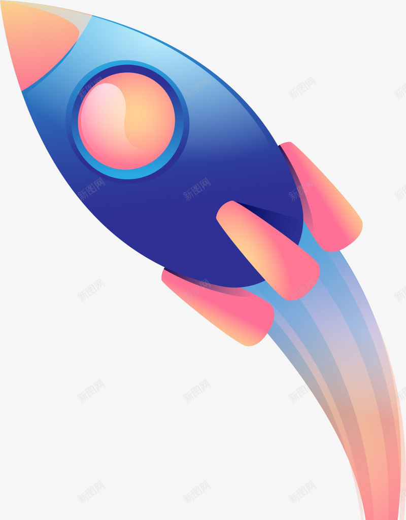 世界航天日卡通蓝色火箭png免抠素材_新图网 https://ixintu.com 世界航天日 卡通火箭 火箭发射 火箭尾气 灰色尾气 航空 蓝色火箭
