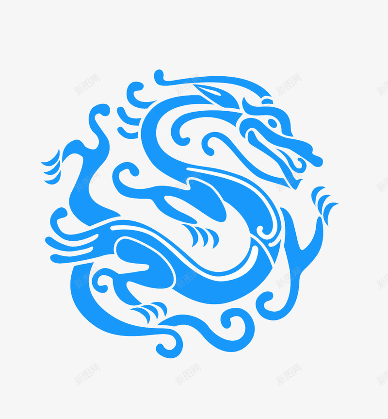 龙纹传统图案png免抠素材_新图网 https://ixintu.com 中国元素 传统图案 印章 祥龙图案 线条龙纹 龙图纹 龙纹传统图案