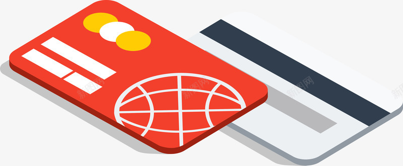 扁平化银行卡图标png_新图网 https://ixintu.com PNG图 PNG图下载 UI图标 信用卡 创意卡通 卡通插图 扁平化 插图 银行卡