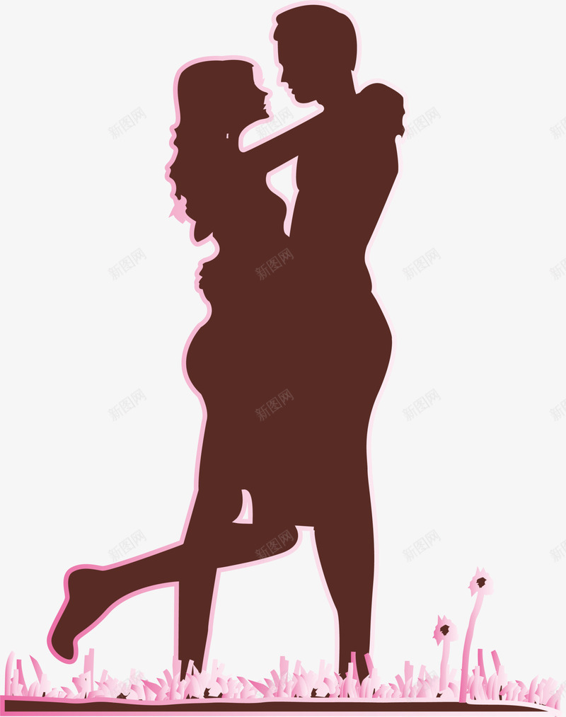情人节咖啡色浪漫情侣png免抠素材_新图网 https://ixintu.com LOVE 咖啡色情侣 婚庆 情人节 浪漫 浪漫情侣 爱情