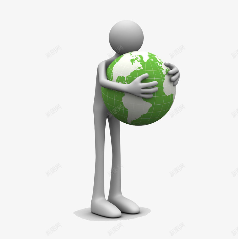 金融小人png免抠素材_新图网 https://ixintu.com 3D小人 卡通 地球 科技 金融